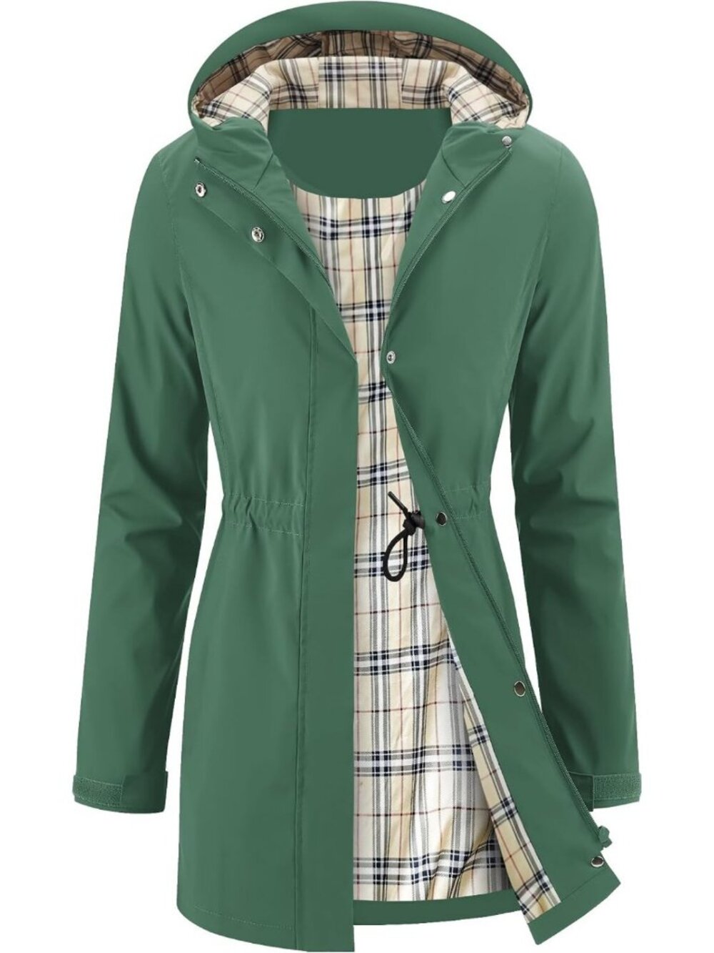 Stylish Women's Waterproof Packable Hooded Rain Jacket Windbreaker - Perfect for